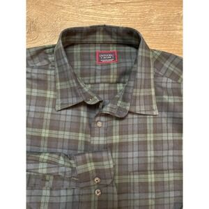 UNTUCKit Vittorio Men's Reg Fit‎ Green Plaid L/S Button Down Shirt XX Large